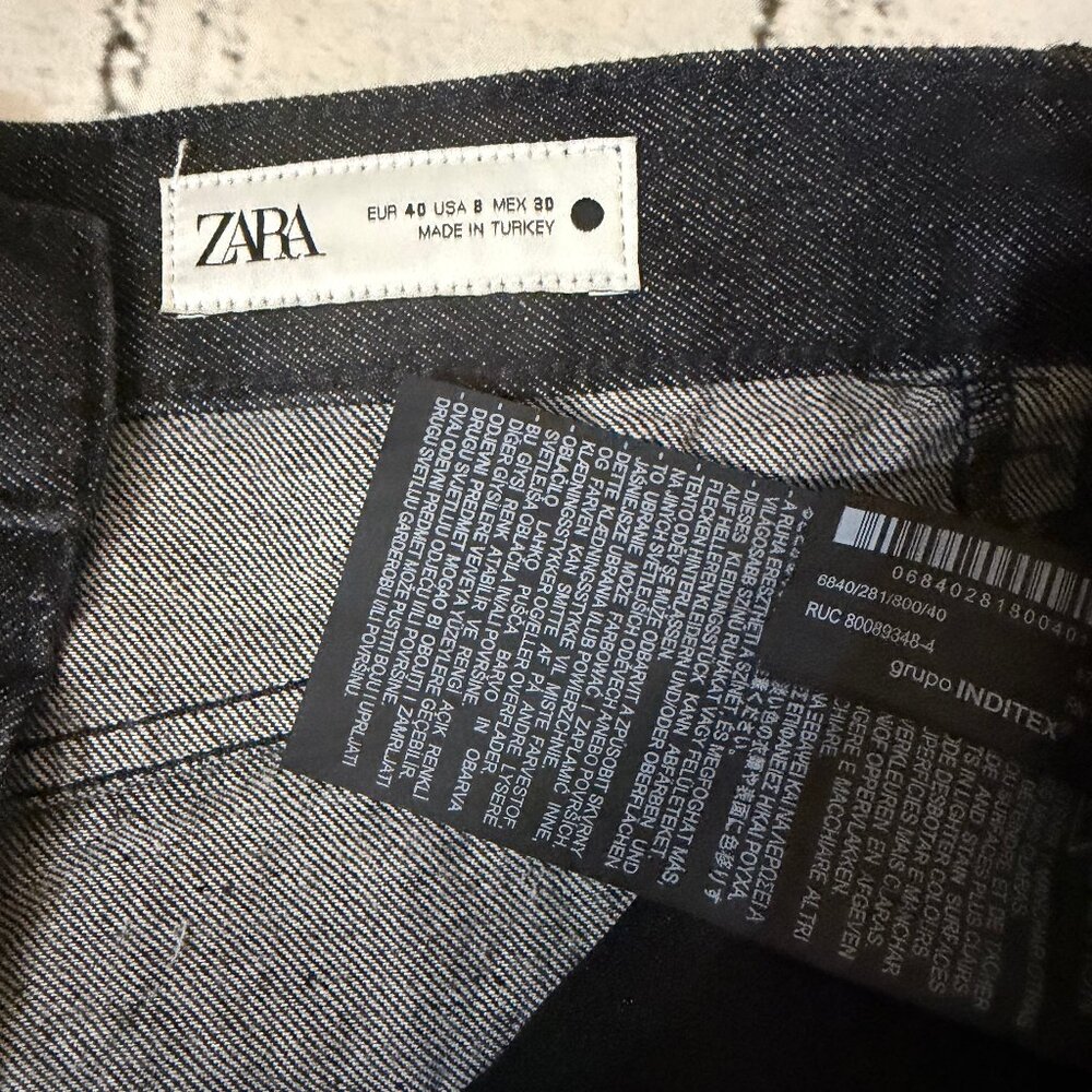 NEW ZARA Mid-Waist Loose-Fit Baggy Wide leg Jean 8 - Picture 14 of 15